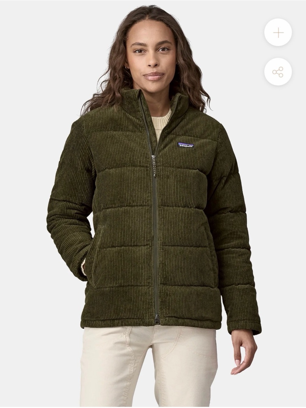 Patagonia Women’s Cord Fjord Down Jacket Size S